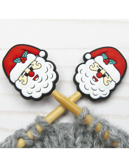 Breistoppers voor breinaalden - Kerstman