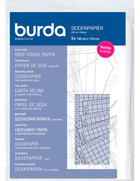 Burda geruit zijdepapier