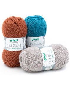 Hot Socks effen sokkenwol 50 Gründl