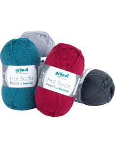 Hot Socks Pearl effen sokkenwol Gründl