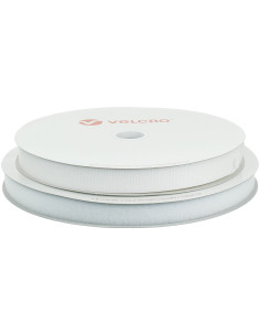 VELCRO® Merk naaibaar wit 25 mm breed rol van 25 meter