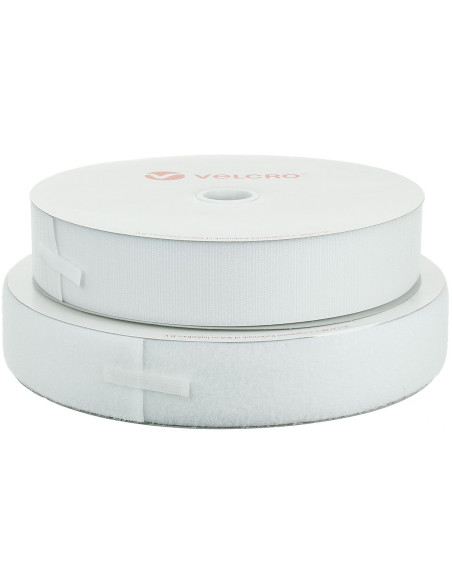 VELCRO® merk naaibaar wit 50 mm breed rol van 25 meter