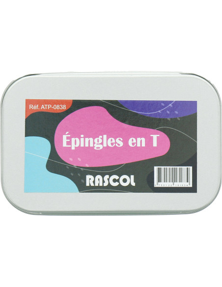 Doos met 150 T-vormige breinaalden van Rascol