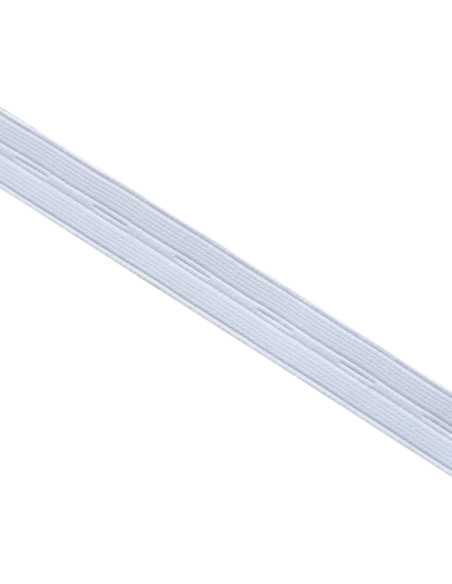 Knopenelastiek nylon - Wit