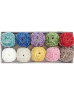 Doos met 10 bollen Ricorumi Nilli Nilli Rainbow garen 2