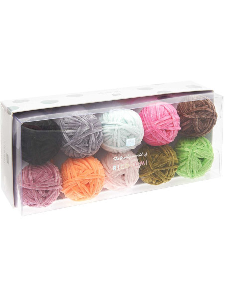 Doos met 10 bollen Ricorumi Nilli Nilli Fashion garen