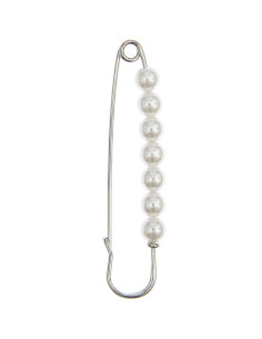 Kiltspeld 76 mm - Zilver met parels 2