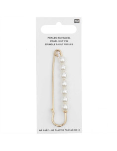 Kiltspeld 76 mm - Goud met parels