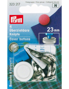 Doos met 4 knopen om te bekleden met gereedschap 23 mm