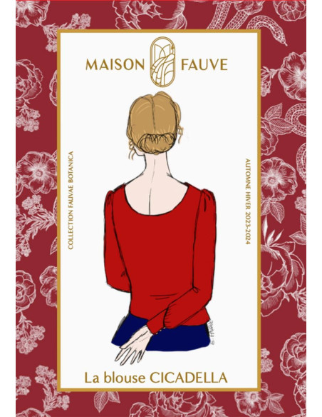Cicadella blouse patroon - Maison Fauve