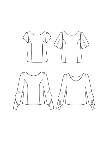 Cicadella blouse patroon - Maison Fauve