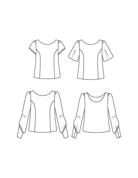 Cicadella blouse patroon - Maison Fauve