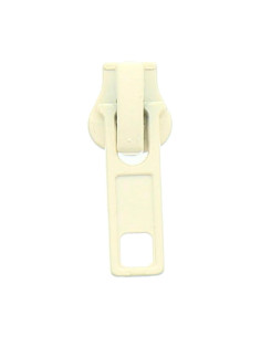 Cursor voor synthetische sluiting 6 mm - Ecru