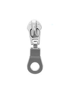Ritscursor voor nylon sluiting 5 mm - Zilver