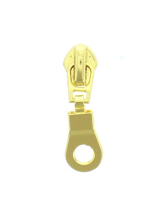 Ritscursor voor nylon sluiting 5 mm - Goud