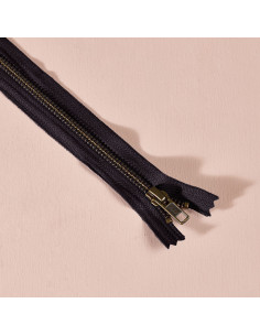 Zwarte metalen sluiting 30 cm - Atelier Brunette