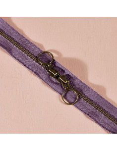 Dubbele schuifsluiting messing Divine Parma 60 cm - Atelier Brunette