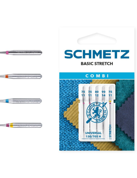 Naalden assortiment Combi Basic Stretch Schmetz