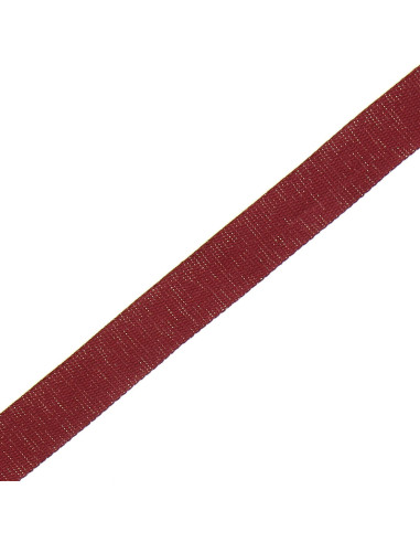 Glitterende katoenen riem voor tas - Bordeaux