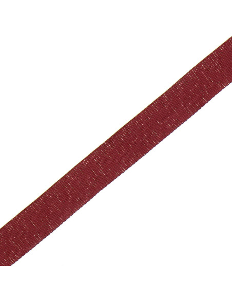 Glitterende katoenen riem voor tas - Bordeaux
