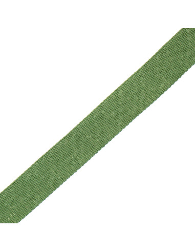 Glitterende katoenen riem voor tas - Saliegroen