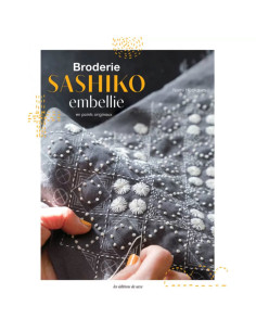Sashiko borduurboek verfraaid