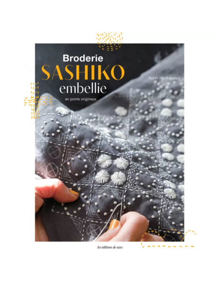 Sashiko borduurboek verfraaid