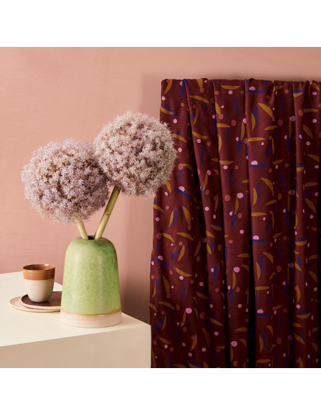 Java Rust viscose crêpe stof - Atelier Brunette