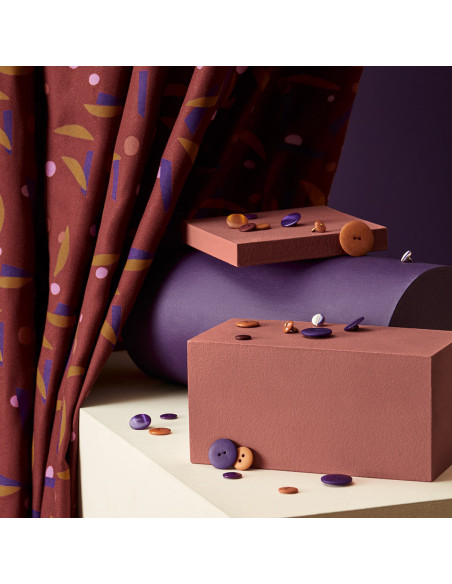 Java Rust viscose crêpe stof - Atelier Brunette