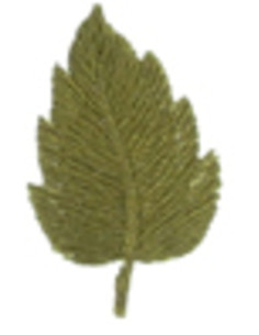 Strijkembleem kaki blad