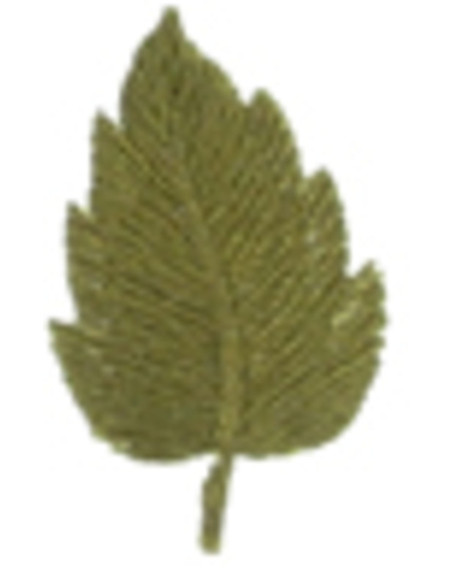 Strijkembleem kaki blad