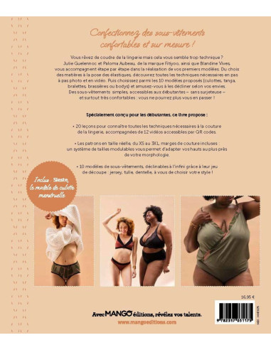 Boek om te leren je eigen comfortabele lingerie te naaien