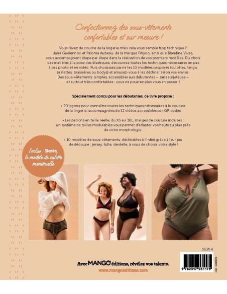 Boek om te leren je eigen comfortabele lingerie te naaien