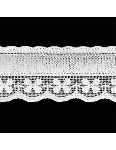Elastische lingerie met geplooid wit kantpatroon 2