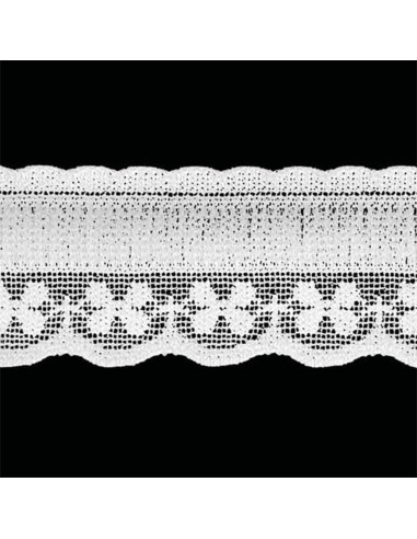 Elastische lingerie met geplooid wit kantpatroon