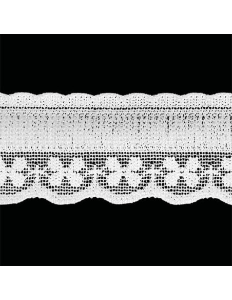 Elastische lingerie met geplooid wit kantpatroon