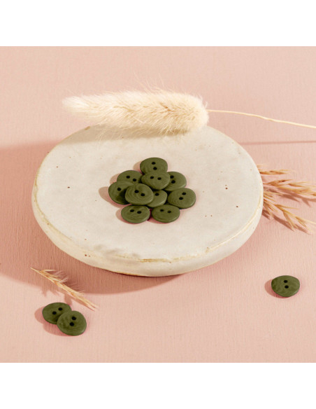 Corozo Knoop Jaipur - Ivy Green