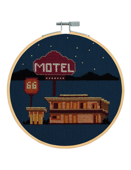 Kruissteek borduurpakket - Motel