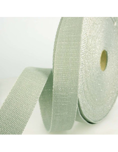 Lurex tasriem - Grijs en zilver