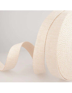 Lurex tasriem - Off-white en goud