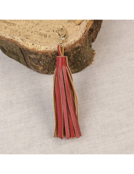 Pompon met sluiting - Rood