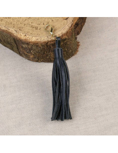 Pompon met sluiting - Marineblauw