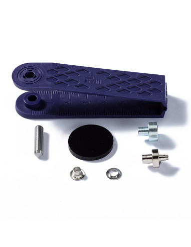 Doos 50 oogjes 4 mm met bevestigingsgereedschap - Zilver