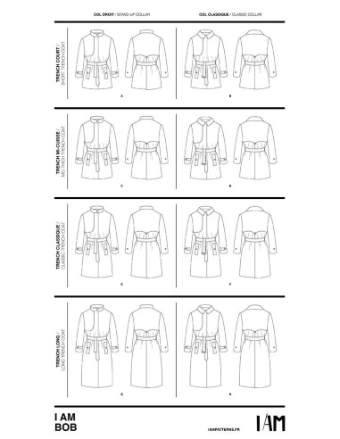 Patroon van trench Bob - I am patterns