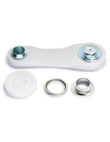 Doos met 10 nestelringen van 14 mm met bevestigingsgereedschap - Zilver