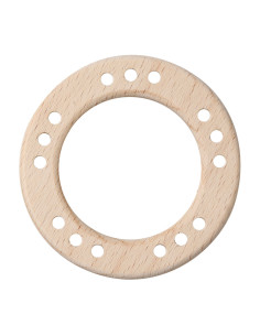 Houten ringen met gaten - 70 mm