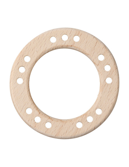 Houten ringen met gaten - 70 mm