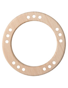 Houten ringen met gaten - 80 mm