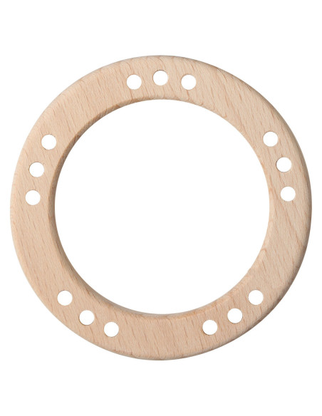 Houten ringen met gaten - 80 mm