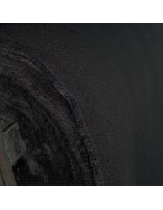 Zwarte viscose crêpe stof - Églantine & Zoé